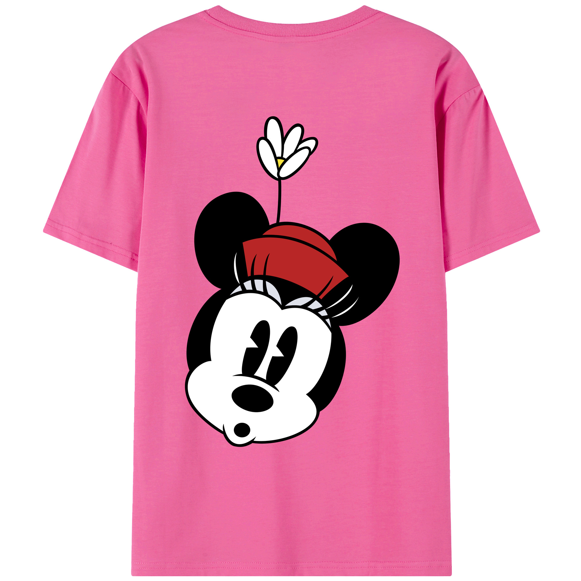 （画像用） ミッキーマウス Mickey Mouse レディース半袖Tシャツ(バックプリント)